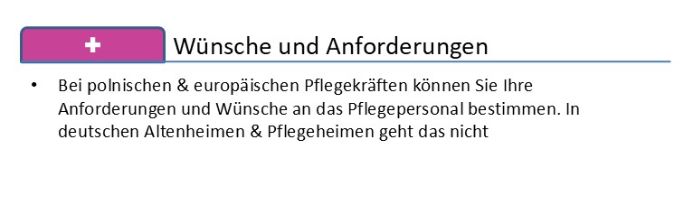 Grafik Pluspunkte osteuropäischer Pflegekräfte