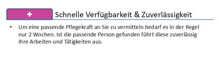 Grafik Pluspunkte osteuropäischer Pflegekräfte